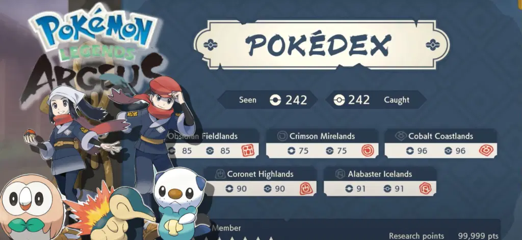 Tips For Completing Your Pokedex in Pokemon Legends: Arceus