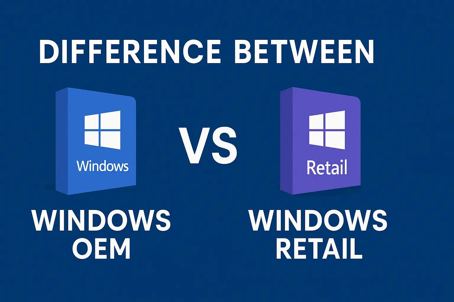 Difference Between Windows OEM vs Retail