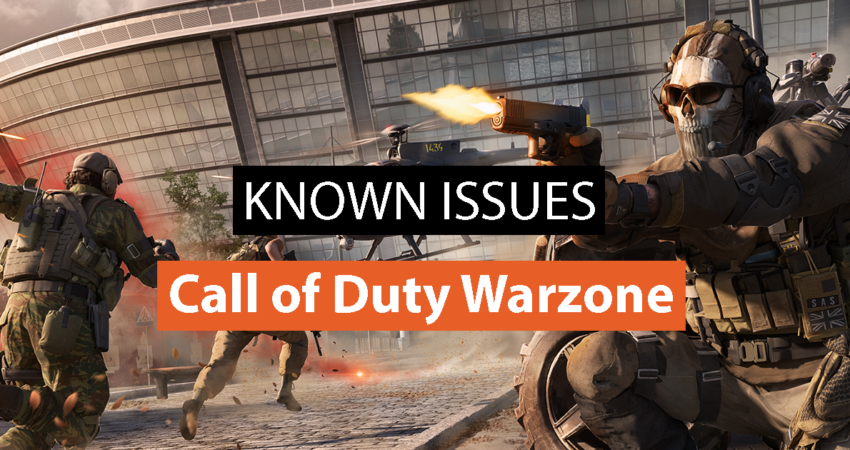 Known Issues in Call of Duty Warzone