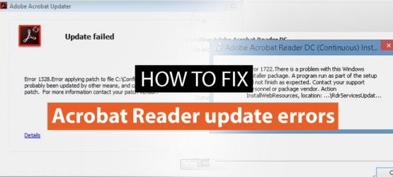 Fix Windows errors that occur during Acrobat Reader update