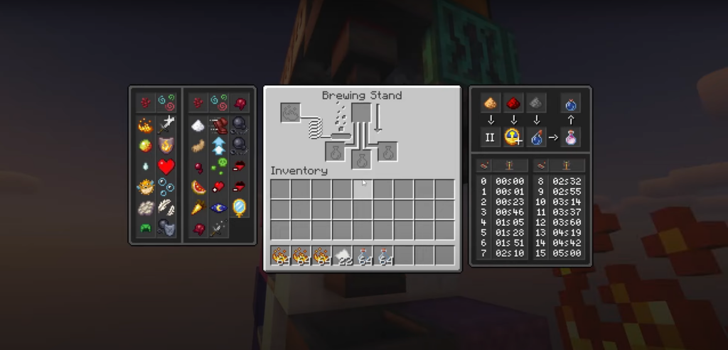 Become a better player in Minecraft JAVA Edition PC- Create Potions
