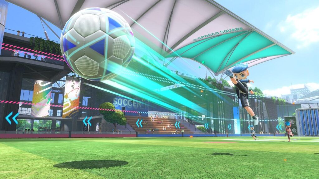 Tips in Nintendo Switch Sports- Play Soccer as a team