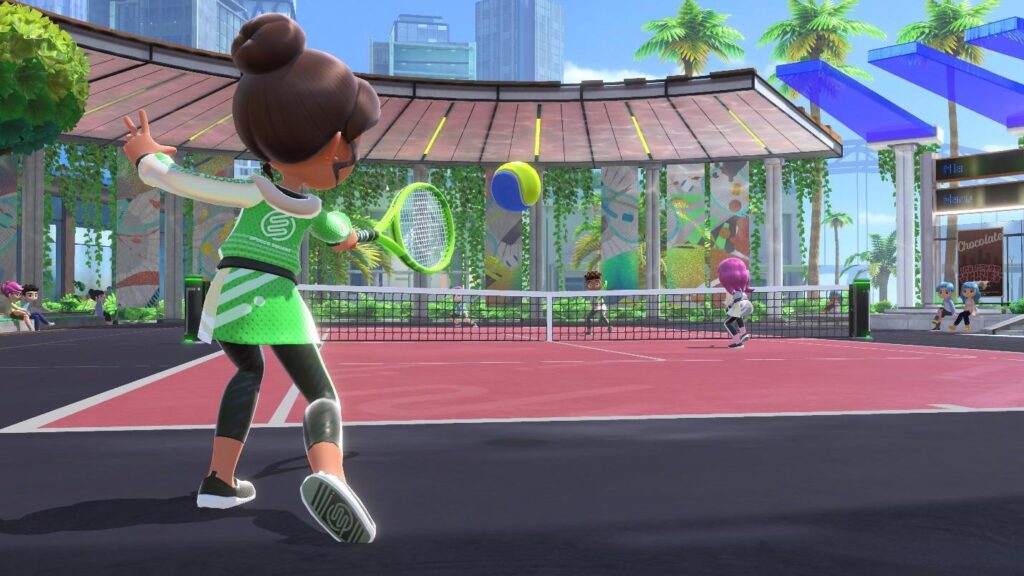 Tips in Nintendo Switch Sports- Rocket serves in tennis